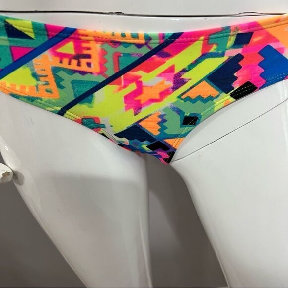 Victoria's Secret Lime Green Top/Delia's Abstract Print Bikini --‎ S & 34B - Picture 8 of 11